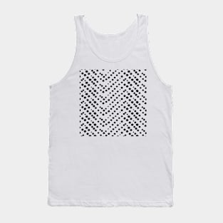 Monochrome Chevron Dots Pattern Tank Top